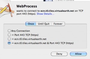 Connessione verso virtualearth.net
