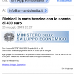 [Phishing] Attenzione alla nuova mail (apparentemente) a firma ENI & Ministero dello sviluppo economico #phishing #security